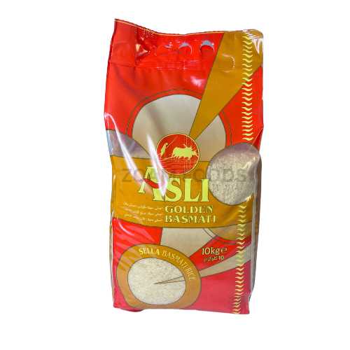Asli Golden Sella Basmati Rice 10kg ZOAM STORES
